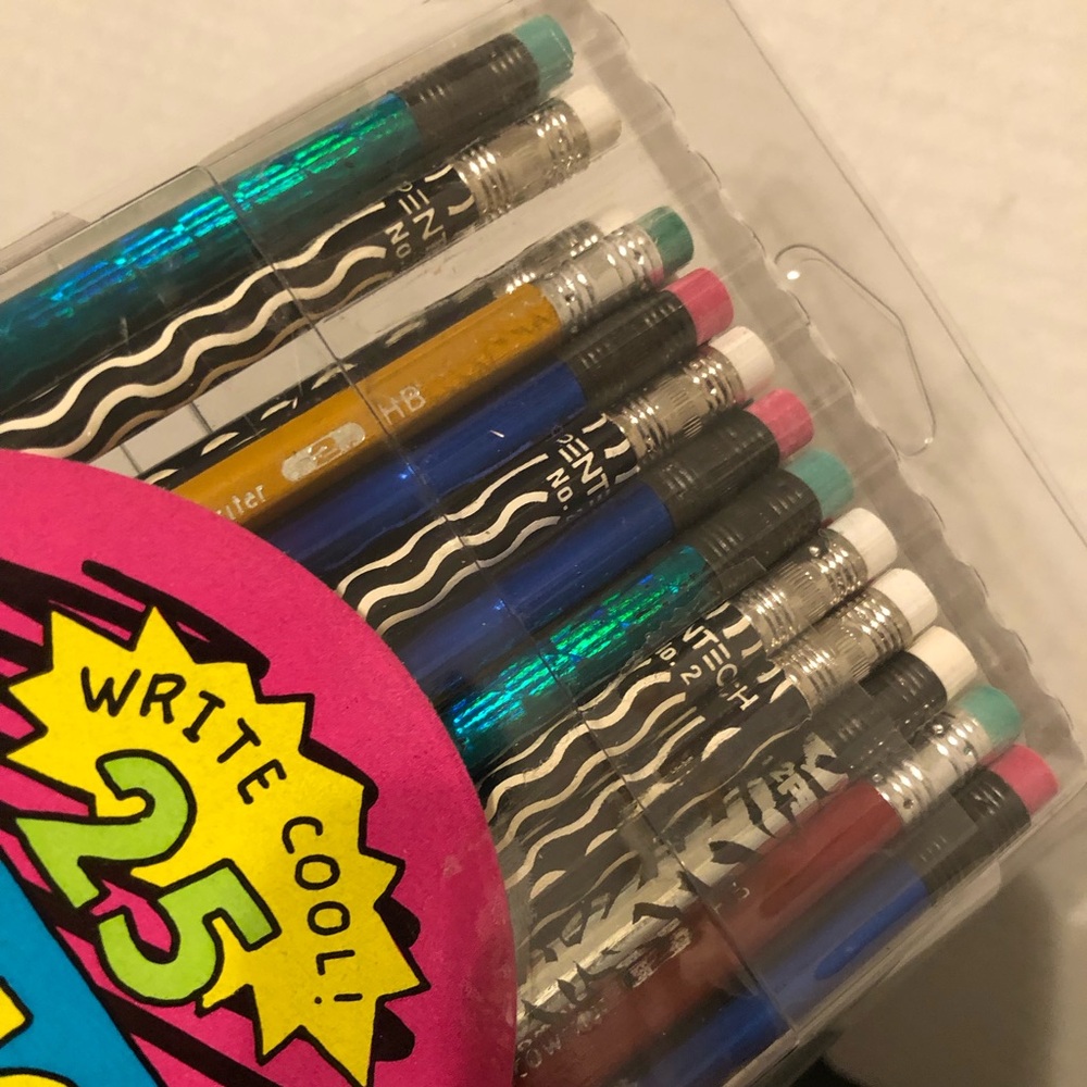 🛑sold🛑90’s Pentech No.2 Write Cool 25 Pencils Made In USA Rare Old Stock - Picture 2 of 4